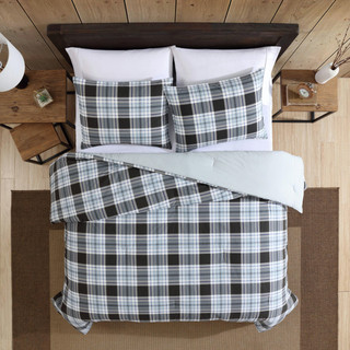 Thumbnail 14: Eddie Bauer Eddie Bauer Lewis Plaid Duvet Cover Set 