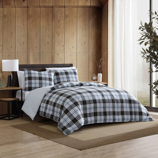 Thumbnail 5: Eddie Bauer Eddie Bauer Lewis Plaid Duvet Cover Set 