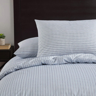 Thumbnail 11: Eddie Bauer Eddie Bauer Ticking Stripe Duvet Cover Set 