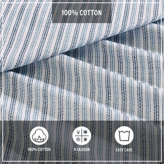 Thumbnail 35: Eddie Bauer Eddie Bauer Ticking Stripe Duvet Cover Set 