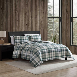 Thumbnail 4: Eddie Bauer Eddie Bauer Timbers Plaid Duvet Cover Set 