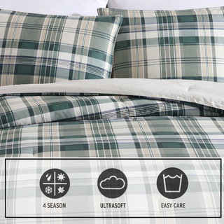 Thumbnail 43: Eddie Bauer Eddie Bauer Timbers Plaid Duvet Cover Set 
