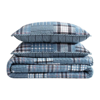 Thumbnail 11: Eddie Bauer Eddie Bauer Hawthorne Plaid Quilt & Sham Set 