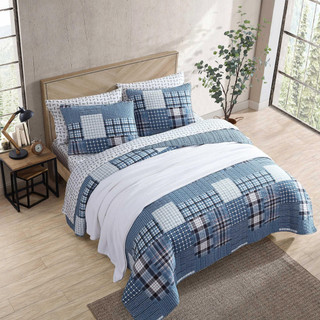 Thumbnail 9: Eddie Bauer Eddie Bauer Hawthorne Plaid Quilt & Sham Set 