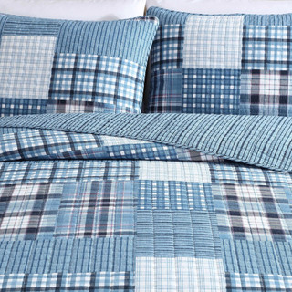 Thumbnail 10: Eddie Bauer Eddie Bauer Hawthorne Plaid Quilt & Sham Set 