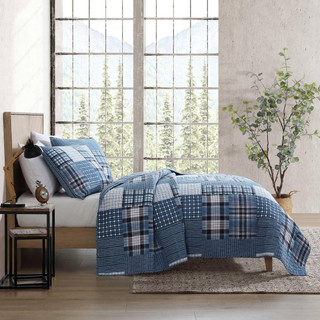 Thumbnail 6: Eddie Bauer Eddie Bauer Hawthorne Plaid Quilt & Sham Set 