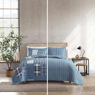 Thumbnail 4: Eddie Bauer Eddie Bauer Hawthorne Plaid Quilt & Sham Set 