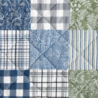 Thumbnail 22: Eddie Bauer Eddie Bauer Cozy Plaid Patchwork Quilt & Sham Set 