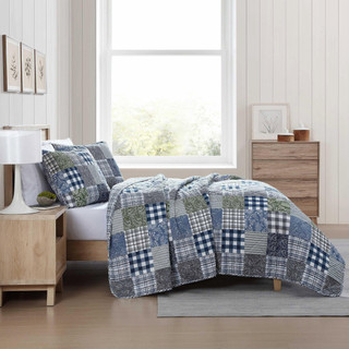 Thumbnail 18: Eddie Bauer Eddie Bauer Cozy Plaid Patchwork Quilt & Sham Set 