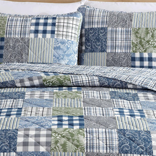 Thumbnail 29: Eddie Bauer Eddie Bauer Cozy Plaid Patchwork Quilt & Sham Set 