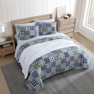 Thumbnail 26: Eddie Bauer Eddie Bauer Cozy Plaid Patchwork Quilt & Sham Set 
