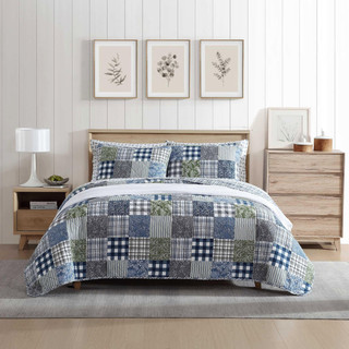 Thumbnail 2: Eddie Bauer Eddie Bauer Cozy Plaid Patchwork Quilt & Sham Set 