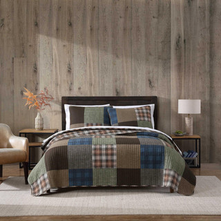 Thumbnail 1: Eddie Bauer Eddie Bauer Classic Patchwork Quilt & Sham Set 