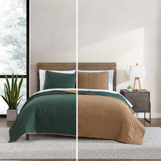 Thumbnail 10: Eddie Bauer Eddie Bauer Solid Washed Microfiber Quilt & Sham Set 