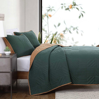 Thumbnail 16: Eddie Bauer Eddie Bauer Solid Washed Microfiber Quilt & Sham Set 