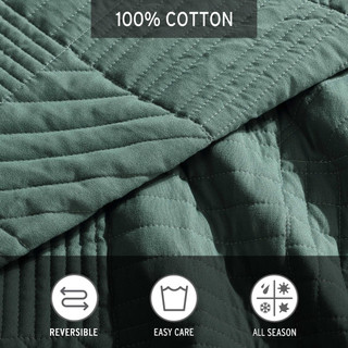 Thumbnail 36: Eddie Bauer Eddie Bauer Solid Washed Microfiber Quilt & Sham Set 