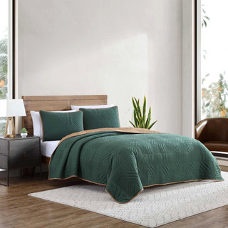 Thumbnail 5: Eddie Bauer Eddie Bauer Solid Washed Microfiber Quilt & Sham Set 
