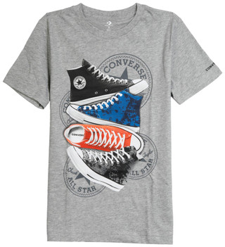 Thumbnail 1: Converse Converse Big Boys Short Sleeve Graphic Tee 