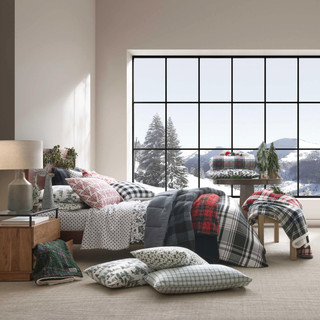 Thumbnail 38: Eddie Bauer Eddie Bauer Saddle Mountain Plaid Comforter & Sham Set 