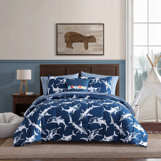 Thumbnail 2: Eddie Bauer Eddie Bauer Kids Vinny And Shark Friends Comforter Sham Set 