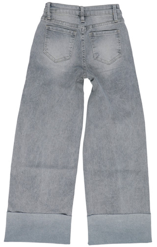 Thumbnail 2: YMI YMI Big Girls Cuffed Wide Leg Jeans 