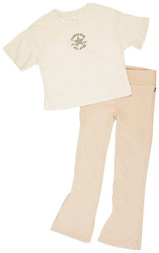 Thumbnail 1: Converse Converse Big Girls 2 Pc Flare Leggings Set 