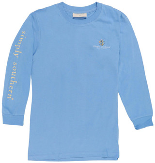 Thumbnail 2: SIMPLY SOUTHERN Simply Southern Big Girls Long Sleeve Buttercup Top 