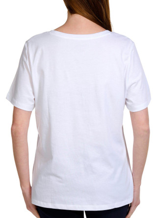 Thumbnail 2: Coral Bay Coral Bay Womens Embellished Flamingo Short Sleeve Top 