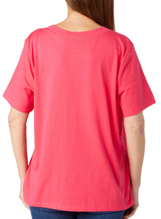 Thumbnail 2: Coral Bay Coral Bay Womens Short Sleeve Embellished Tee 