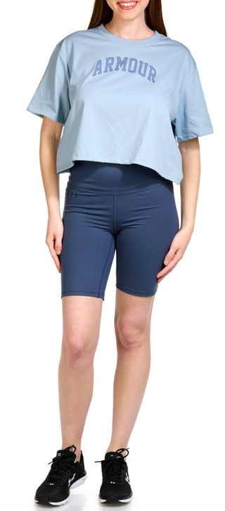 Thumbnail 4: Under Armour Under Armour Womens Short Sleeve 96 Rival Crop Top 