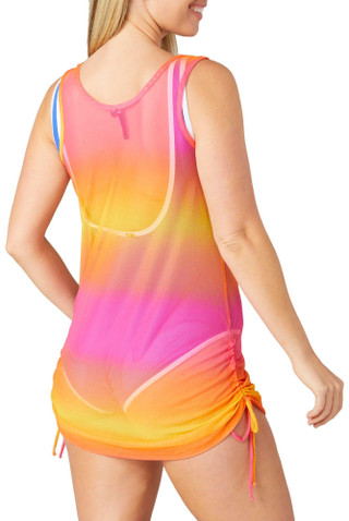 Thumbnail 2: Pacific Beach Pacific Beach Womens Del Mar Tunnel Tank Coverup 