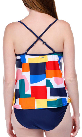 Thumbnail 3: Nautica Nautica Womens Block Party Halter Tankini Top 