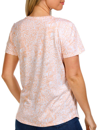 Thumbnail 2: Blue Sol Blue Sol Womens Short Sleeve Modern Animal Luxey Scoop Top 