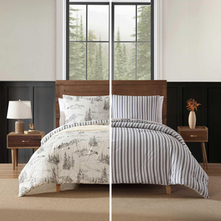 Thumbnail 11: Eddie Bauer Eddie Bauer Rocky Mountain Cabin Duvet Cover Set 