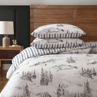 Thumbnail 18: Eddie Bauer Eddie Bauer Rocky Mountain Cabin Duvet Cover Set 