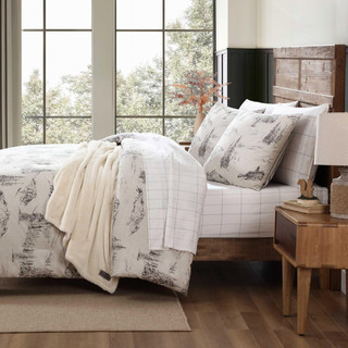 Thumbnail 14: Eddie Bauer Eddie Bauer Rocky Mountain Cabin Duvet Cover Set 