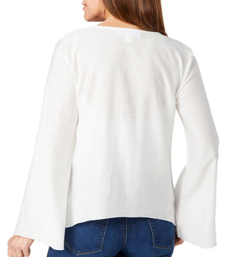 Thumbnail 2: BUNULU Bunulu Womens Long Sleeve Tie Front Cardigan 