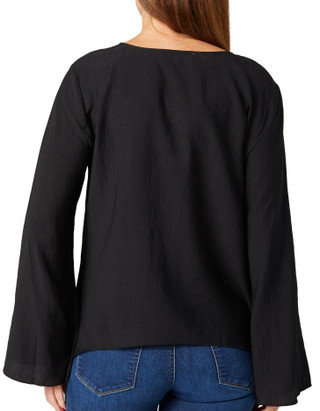 Thumbnail 2: BUNULU Bunulu Womens Long Sleeve Tie Front Cardigan 