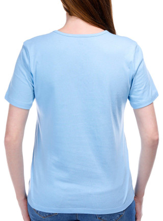 Thumbnail 3: Coral Bay Coral Bay Womens Short Sleeve Mosaic Palm Tree Top 