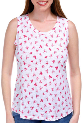 Thumbnail 1: Blue Sol Blue Sol Womens Luxey Disty Bow Print Tank Top 