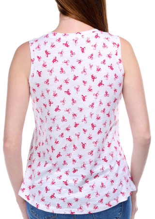 Thumbnail 3: Blue Sol Blue Sol Womens Luxey Disty Bow Print Tank Top 