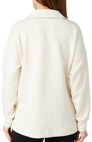 Thumbnail 2: T. Tahari T. Tahari Womens Long Sleeve Athletic Scuba Polo Top 