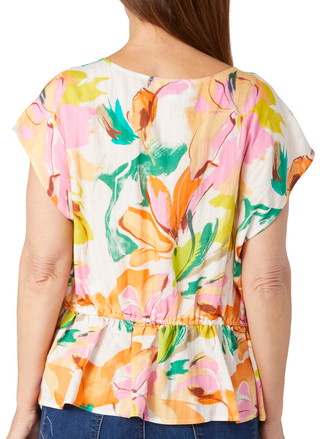 Thumbnail 2: GEMMA & JANE Gemma & Jane Womens Short Sleeve Print Top 