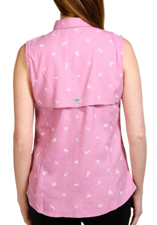 Thumbnail 2: Columbia Columbia Womens Happy Tides Tamiami Sleeveless Shirt 