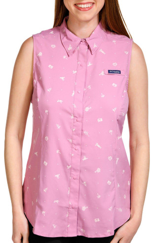 Thumbnail 1: Columbia Columbia Womens Happy Tides Tamiami Sleeveless Shirt 