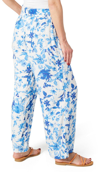 Thumbnail 2: BUNULU Bunulu Womens Print Wide Leg Pull On Pants 