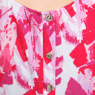 Thumbnail 3: Coral Bay Coral Bay Womens Button Back Detail Printed Top 