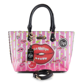 Thumbnail 1: LA PHILIPE La Philipe Juicy Lips Large Tote Handbag 