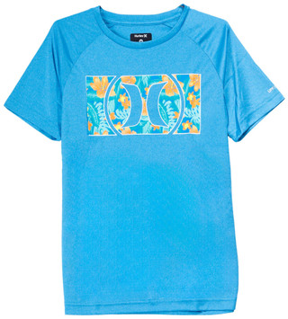 Thumbnail 1: Hurley Hurley Big Boys Graphic Short Sleeve Rash Guard 