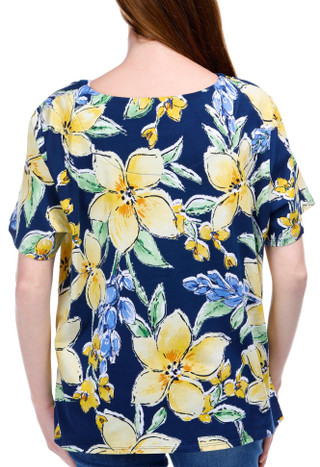 Thumbnail 3: Alfred Dunner Alfred Dunner Womens Short Sleeve Print Top 